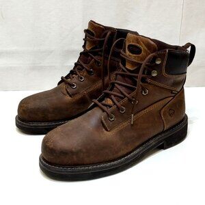 Wolverine Brek W10080 Waterproof Steel-Toe Leather Work Boot 6" Shaft Men Sz 10M